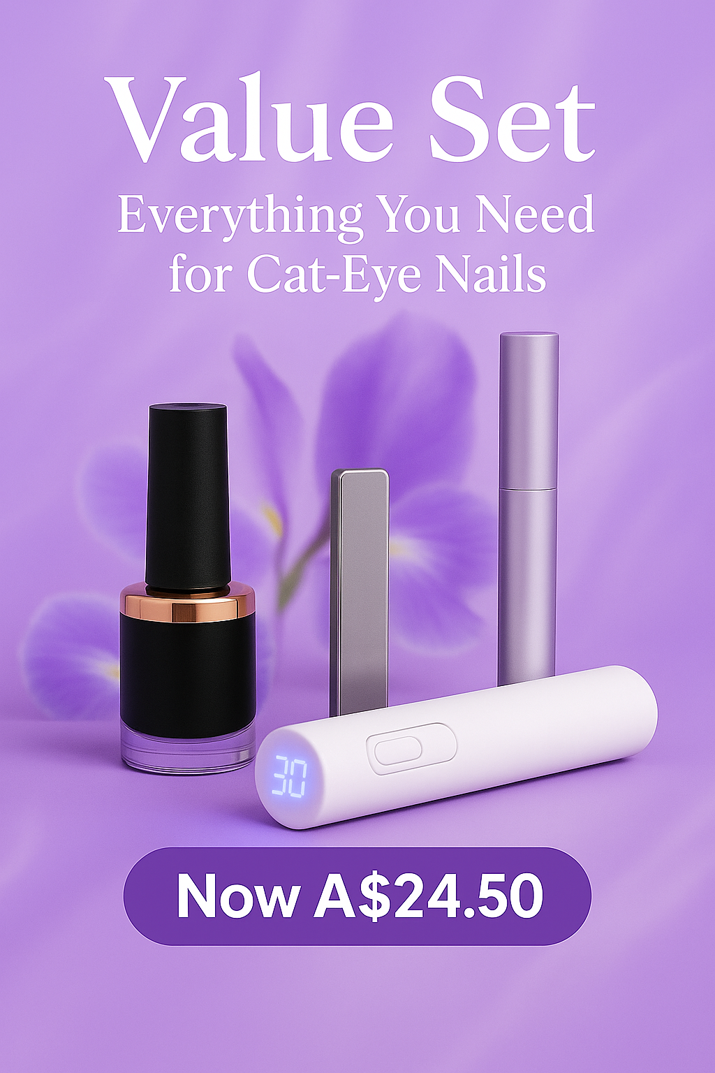 Nail It Value Set – Gel, Pen, Magnet Stick and Mini Lamp